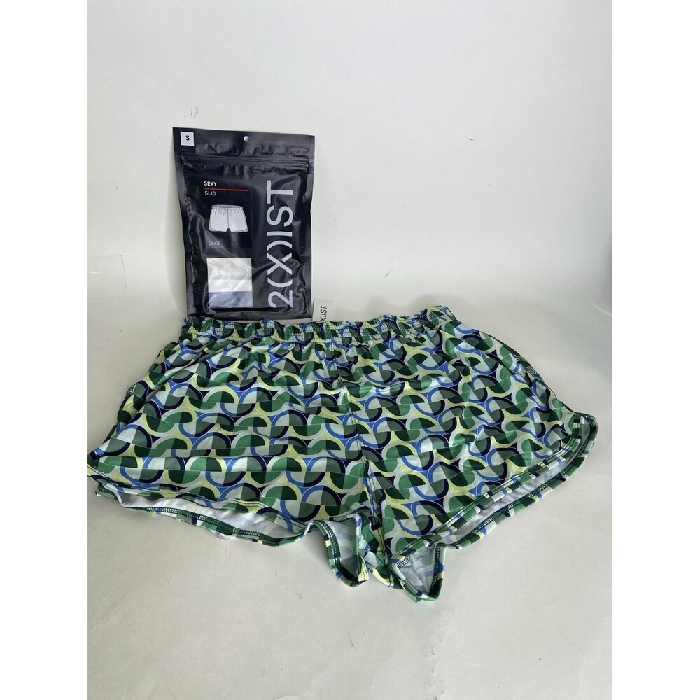 2xist Sexy Sliq Silkie Silkies Boxer Shorts Underwear Eames Circles Mens Size S